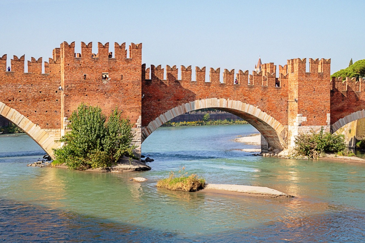 Ponte Scaligero over the Adige in Verona